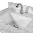 thumbnail image 5 of CRO Decor 61" Ceramic Stone Vanity Sink in White, 5 of 6