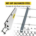 thumbnail image 2 of VEVOR Barbed Wire Arm Set of 10 Extend Arm Barbed Wire for 1-3/8" Top Rail Chain-Link Barbwire Arm Hot-Dip Galvanized Steel Cornered Barbwire Arm 45-Degree for Chain Link Fence Grapevine Trellises, 2 of 9