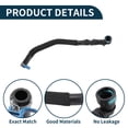 thumbnail image 4 of Manguera del radiador Unique Bargains No.T2H8257 para Jaguar XE 2015 Tubo de refrigerante de goma Negro 1 Pc, 4 of 6