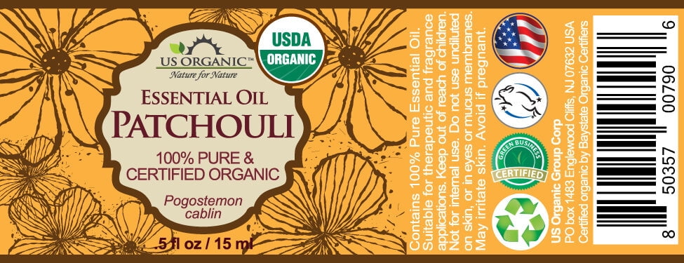 US Organic Patchouli Essential Oil, 100% Pure Certified USDA Organic