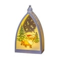 thumbnail image 2 of Christmas Night Light - Battery Operated Portable Lantern with 4 Festive Designs (Snowflake/Reindeer/Star/Tree), 2 of 6