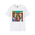 thumbnail image 4 of Basset Hounds PopArt7 Unisex Softstyle T-Shirt, 4 of 10