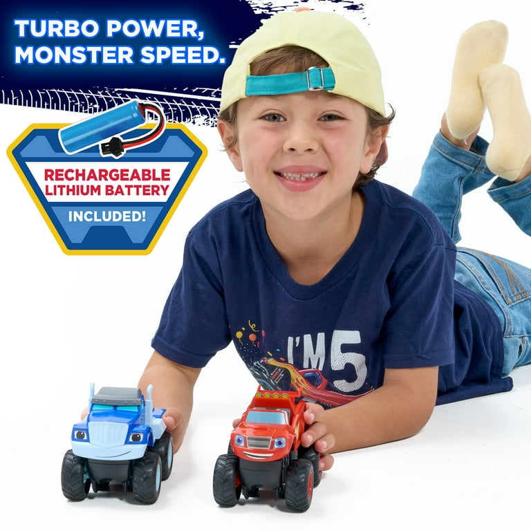 JitteryGit Blaze and the Monster Machines Monster Truck Turbo Racers - Nickelodeon Official Toy for Kids Ages 3–8