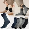 thumbnail image 5 of Cushioned Wool Socks Mens, 5 Pairs Hiking Thermal Warm Socks for Men Walking Super Soft Cozy Boot Socks, 5 of 6