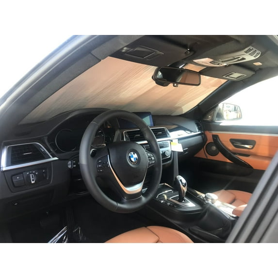 HeatShield, The Original Windshield Sun Shade, Custom-Fit for BMW 435i xDrive Coupe 2014, 2015, 2016, Silver Series