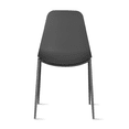 thumbnail image 4 of Set of 2 Modern Dining Kitchen Chairs Plastic Molded Armless Side Chairs with Metal Legs For Indoor Outdoor Patio, 4 of 12