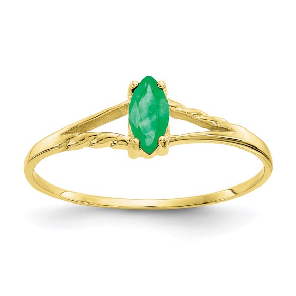 Primal Gold 10 Karat Yellow Gold Geniune Rhodolite Garnet Birthstone Ring