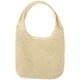 thumbnail image 1 of Bolso de mano beige de moda, multifuncional, informal, para playa, de gran capacidad, tejido artesanal, para guardar cosas, para damas y niñas., 1 of 6