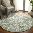 thumbnail image 2 of SAFAVIEH Glamour Braylon Abstract Area Rug, Green/Ivory, 6' x 6' Round, 2 of 10