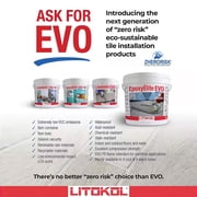 The Tile Doctor Starlike EVO - Litokol Glamour Epoxy Grout for Tile, Easy to Apply, Bathroom Pool Flooring Backspalsh Grout 2.5 kg - 5.5 lbs. - 340 Blue Denim