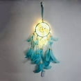 thumbnail image 2 of Dream Catcher Light Feather Shell and Iron Handcraft With LED Strap for Home Dream Catcher With LED Strap Light Feather Shell and Iron Handcraft for Home Restaurant Wedding Decorations  P, 2 of 3