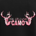 thumbnail image 3 of CafePress - REAL GIRLS WEAR CAMO Women's Dark Pajamas - Women's Short Sleeve Print T-Shirt and Pants Dark Cotton Pajama Set, 3 of 7