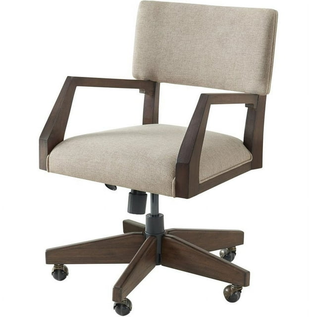 Riverside Furniture Chaise de Bureau en Bois Rembourré en Riche Tabac