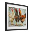 thumbnail image 2 of Stupell Industries Modern Abstract Chickens Trio Black Framed Print Under Glass, 16 x 13, by Creative Studio, 2 of 8