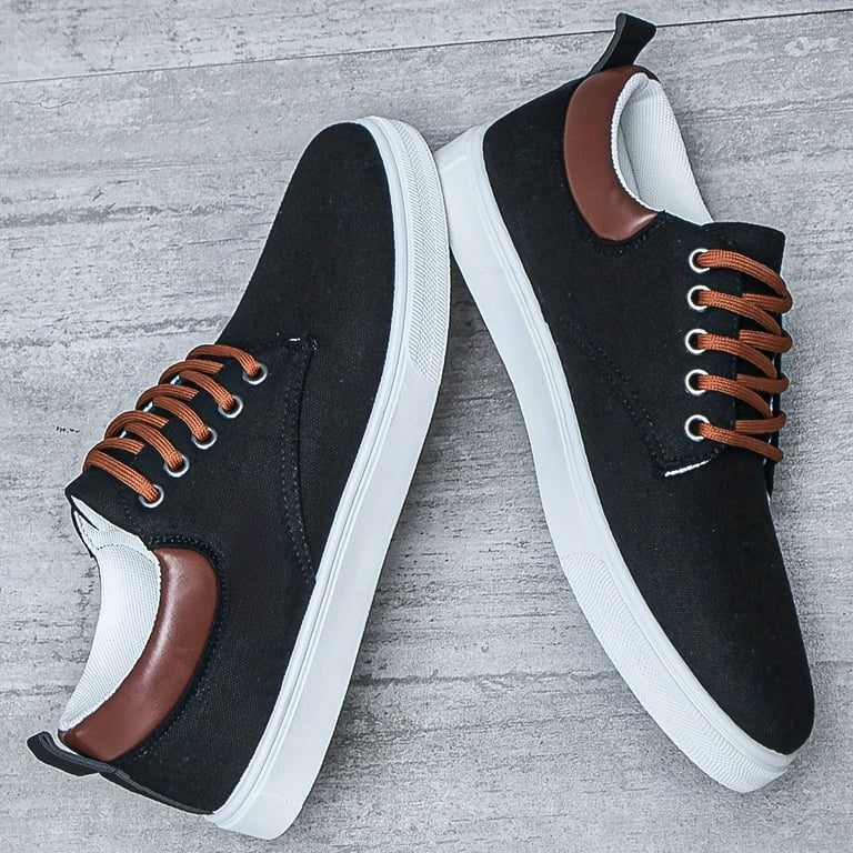 Scarpe Casual In Pelle Per Uomo - Stile Skateboard, Antiscivolo E Comode - Foto 4