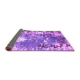 thumbnail image 2 of Ahgly Company Indoor Square Abstract Purple Modern Area Rugs, 3' Square, 2 of 4
