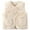 Beige, variant on Kiijoy Toddler Boys Warm Vest Solid Color Unisex Soft Sleeveless Top Baby Outerwear