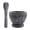 Grey, variant on Resin Mortar and Pestle Set, 6.7 Inch Wood Look Grinding Bowl Pestle, Heavy Duty Manual Spice Grinder, Suitable for Spices, Herbs, Hard Foods, Grains, Tea, Garlic and Ginger,Grey