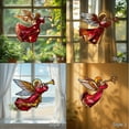thumbnail image 3 of HongMinWen Whimsical Trumpet Angel Acrylic Suncatcher Indoor Colorful Window Hanging Ornament Outdoor Sun Catcher Panel for Home Decor Car Garden Gift for Fairy Tale Fans, 3 of 3