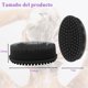 thumbnail image 2 of 2 pcs Cepillo de Baño de Silicona, Cepillo Corporal de Silicona, Utilizado para Bañarse, Durable y Fácil de Limpiar, Masajes y Exfoliación de la Piel, Negro+Morado, 2 of 4