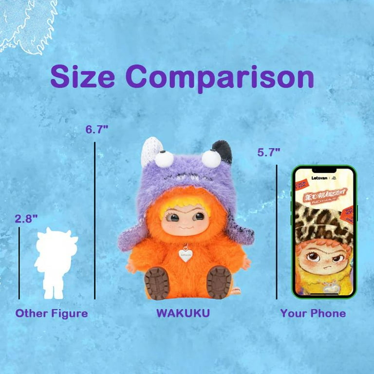 WAKUKU Fuzzy Trendy Fun Party Series, Blind Box Figures