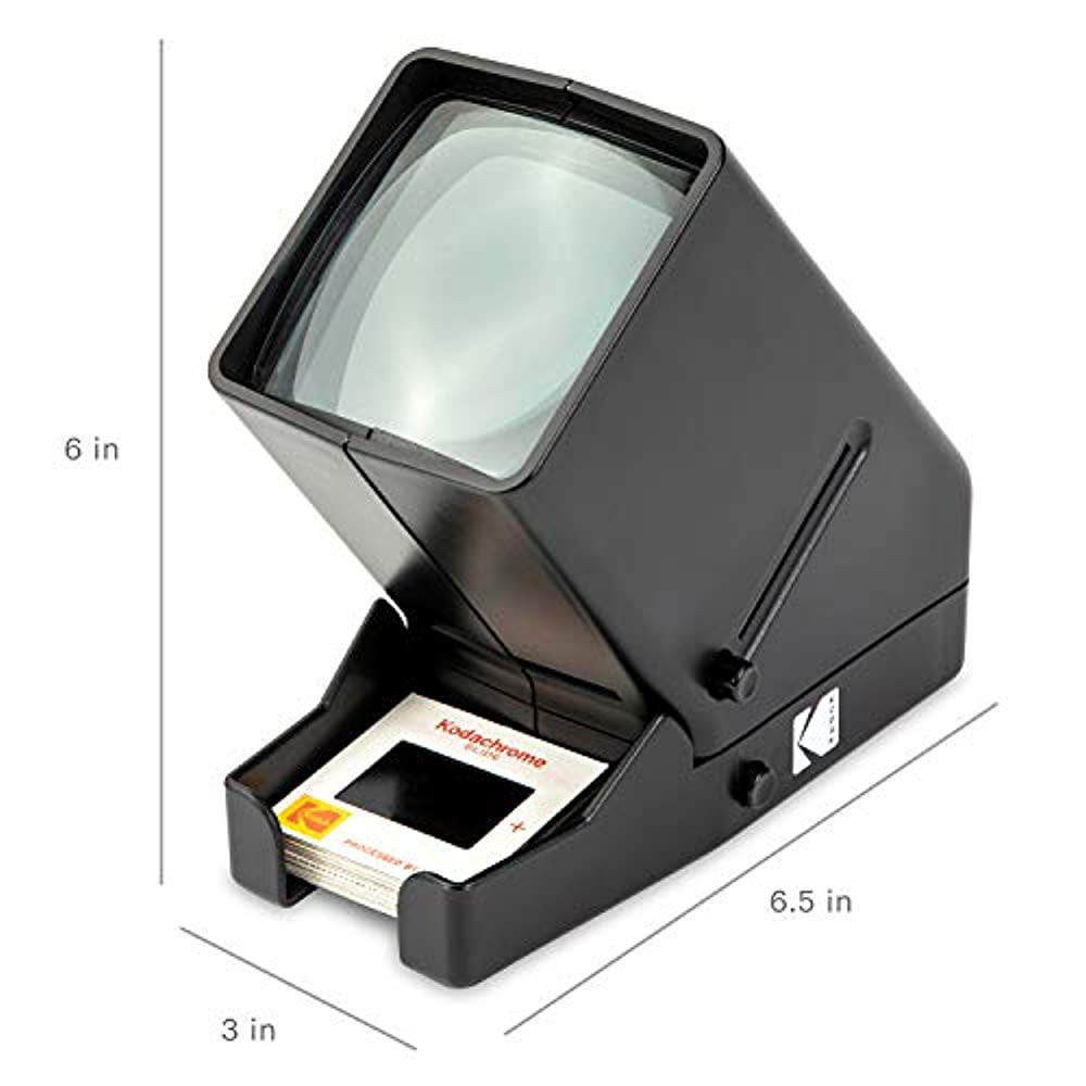 Battery Operation, Magnification, LED Lighted Viewing for Slides and Film Negatives -