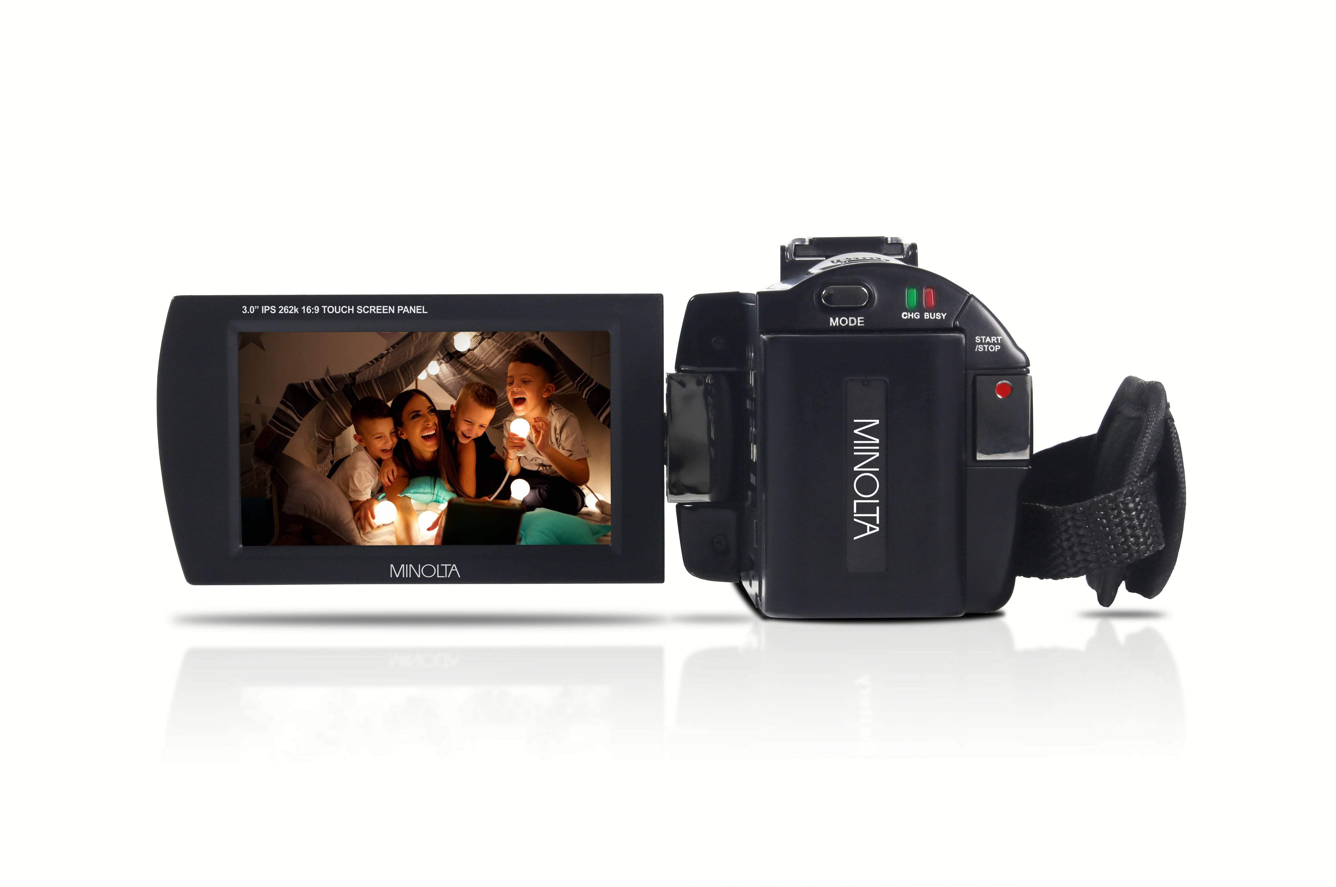 Minolta MN4K25NV 4K Ultra HD 30 MP Night Vision Camcorder (Black)