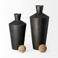 thumbnail image 4 of Mercana Asher (Set of 2) Black Metal Urns, 4 of 9
