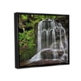 thumbnail image 3 of Stupell Industries Woodland Waterfall Nature Creek Landscape Photography Black Floater Framed Art Print Wall Art, 3 of 6