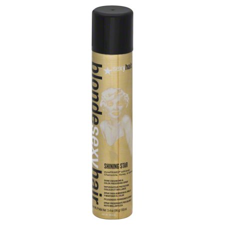 Blonde Sexy Hair Shining Star Shine Enhancing & Color Preserving Spray, 3.4 (Best Products For Shiny Glossy Hair)
