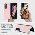 thumbnail image 6 of for Samsung Galaxy Z Fold 4 Case Elegant PU Leather, Samsung Galaxy Z Fold 4 Case Protective Premium Slim Thin Phone Case for Women Girls Compatible with Samsung Galaxy Z Fold 4, Pink, 6 of 6