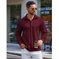 thumbnail image 6 of COOFANDY Men's Wrinkle Free Dress Shirt Slim Fit Lightweight Long Sleeve Button Down Shirt, 6 of 9