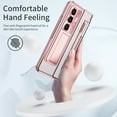 thumbnail image 2 of Dteck Compatible for Samsung Galaxy Z Fold 6 Case with Flat Hinge Protection, Built-in Front Screen Protector Full Body Case for Samsung Z Fold 6 Case, Metal Camera Protector & Kickstand,Rosegold, 2 of 7