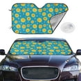 thumbnail image 2 of Kdxio Bee Sunflower Print Windshield Sun Shade,UV Rays and Sun Heat Protection,Sunshade for Car Windshield,Car Shade Front Windshield - Small, 2 of 6
