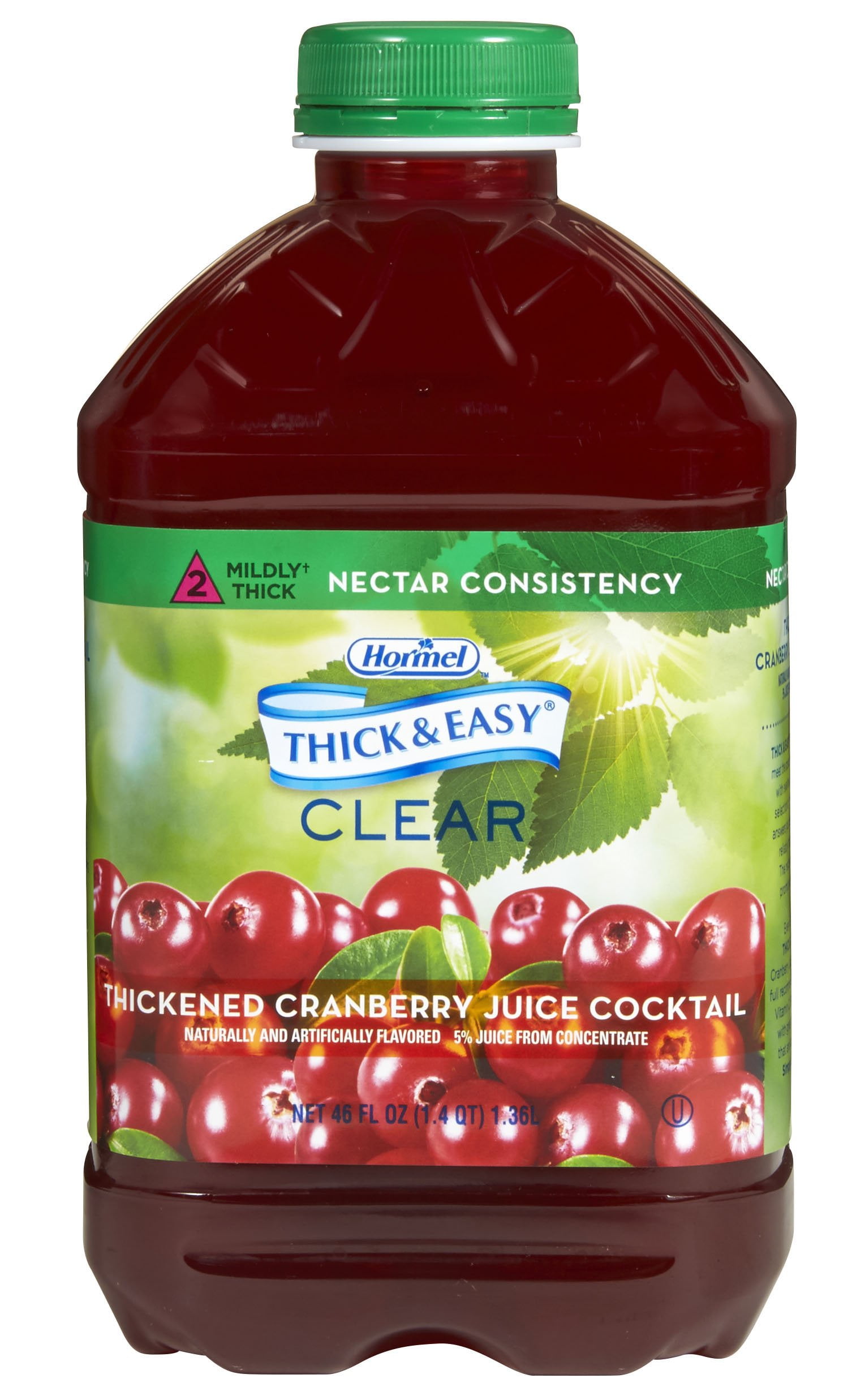 Thick & Easy Thickened Beverage 46 oz. Bottle Cranberry Juice Cocktail