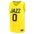thumbnail image 2 of Men's Fanatics Taylor Hendricks Yellow Utah Jazz  Fast Break Replica Jersey - Icon Edition, 2 of 3