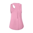 thumbnail image 6 of Gunia Women Tank Tops Yoga Top With Backless Design Breathable Ice Silk Workout Athletic Tank For Fitness And Sports T-Shirts For Women Pink M, 6 of 6