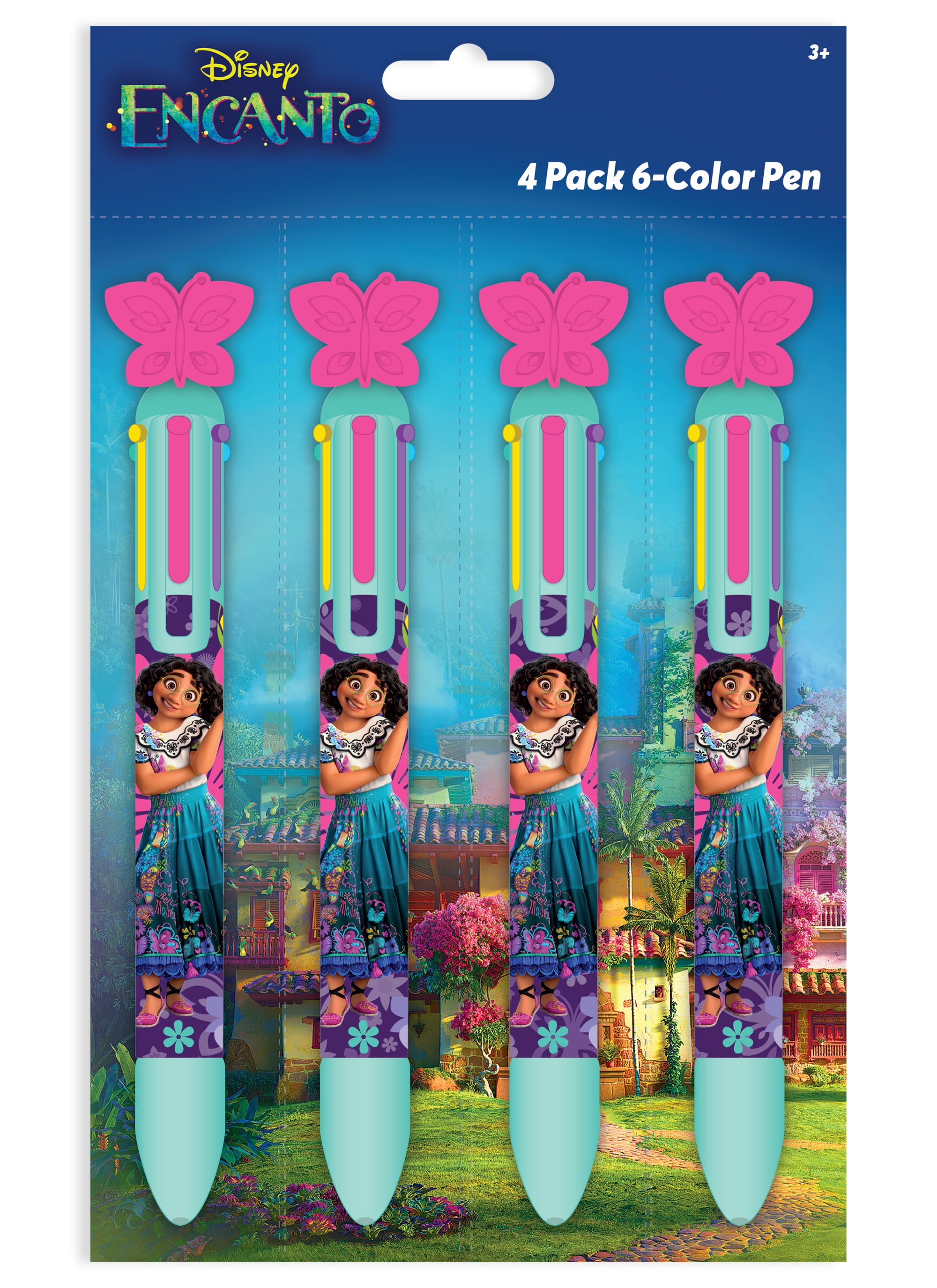 (2 pack) Encanto Multi-Color Pen, Mirabel, 4 Count, Birthday, Party Favors