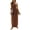 Khaki, variant on Besolor Women Summer Sundresses Sleeveless Halter Neck Backless Cami Dress Casual Loose Hem Side Split Vacation Beach Maxi Dresses