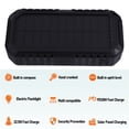 thumbnail image 1 of Solar Power Bank, 4 Cables 20000mAh Power Bank  for Emergency Orange,Black, 1 of 7
