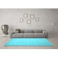 thumbnail image 3 of Ahgly Company Indoor Rectangle Solid Light Blue Modern Area Rugs, 5' x 7', 3 of 4
