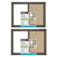 thumbnail image 1 of The Board Dudes 17 Inch Dry Erase & Burlap Board w/ Mounting Gear (2 Pack), 1 of 3