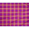 thumbnail image 4 of oneOone Polyester Lycra Teal Blue Fabric Check Sewing Material Print Fabric By The Yard 56 Inch Wide, 4 of 4