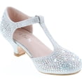 thumbnail image 7 of Link Jemma-12K Girls Youth Pageant Jewel Rhine Stone Mary Jane High Heel Dress Shoes, 7 of 7