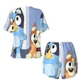 thumbnail image 5 of Lsque Bluey Women's Short-Sleeved Pajama Set - 2 Piece Soft and Lightweight Sleepwear Set-Large, 5 of 9