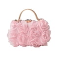 thumbnail image 3 of Esquirla Flower Handbag Portable Ladies Shoulder Bag for Cellphone Keys Lipstick Prom Pink, 3 of 8