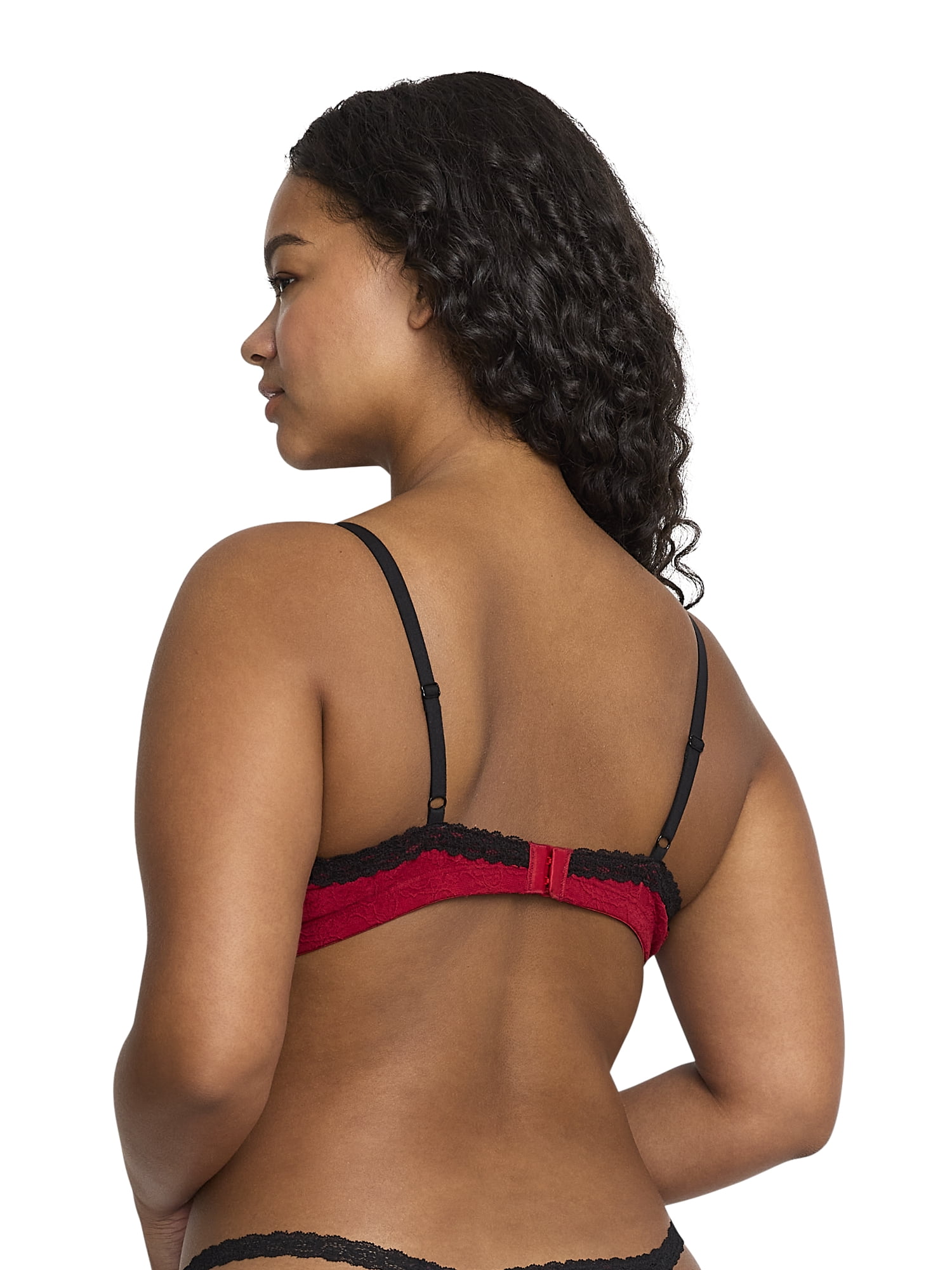 Mills by Millie Bobby Brown Women's Flirty Lace Triangle Bralette, Sizes XS-XXXL