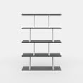 thumbnail image 2 of Ada Home Decor Harmon 4 Tier Open Shelf Modern Bookcase, Anthracite/White, 2 of 7