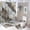 Modern Luxury Marble and Gold Accents 1, variant on Shower Curtains for Bathroom Sets with Liner, Modern Luxury Marble Pattern Printed on Modern Shower Curtains for Bathroom Set, Great for Master Bath Beach House Home, 72 x 72 inches