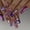JP3486 [Glue model], variant on French Purple Wear Nail Piece Blush Crowe Heart Nail Art False Nail Piece Dot Drill Silver Striped Nail Piece